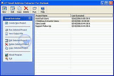 CTAddress Extractor screen shot